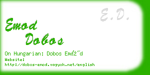 emod dobos business card